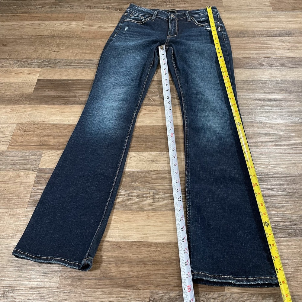 Silver Jeans Co. Women's Jeans Elyse Slim Boot Cut Denim Casual 27x33 Blue - Picture 6 of 8